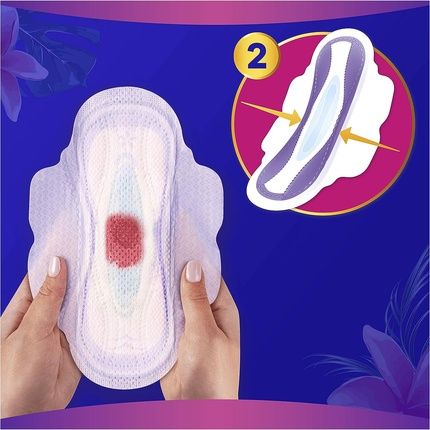 فوط صحية أولويز بلاتينيوم الليلية بالأجنحة مقاس 3 8 فوط