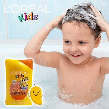L'Oreal Kids Extra Gentle 2-In-1 Tropical Mango Shampoo 250Ml - Image 3