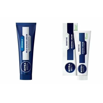 Nivea Men Mild Shaving Cream Original Mild Minerals Vitamin All Skin Types 100Ml