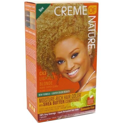 Creme Of Nature Moisture-Rich Hair Colour Lightest Blonde C43 1 Count