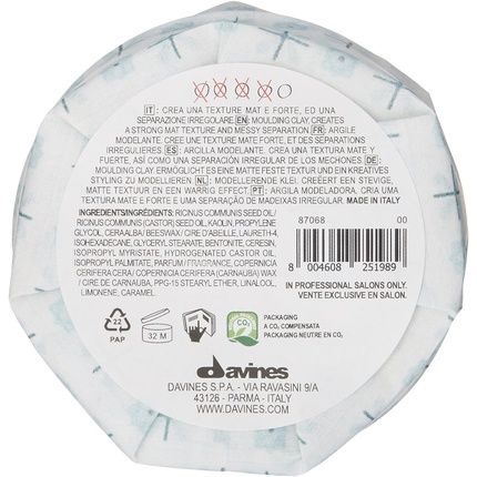 Davines More Inside Strong Molding Clay 75Ml - Image 3