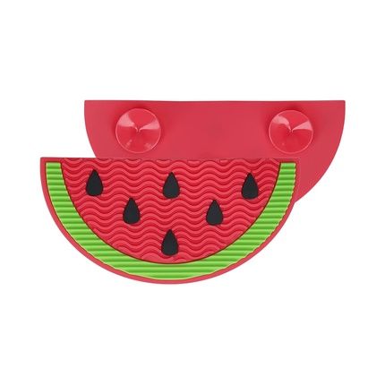 T4B Mimo Makeup Brush Cleaner - Watermelon Shaped Silicone Design For Easy And Convenient Regular Brush Cleaning