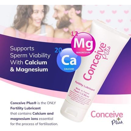 Conceive Plus Fertility Lubricant Gel With Calcium And Magnesium 75Ml - Image 3