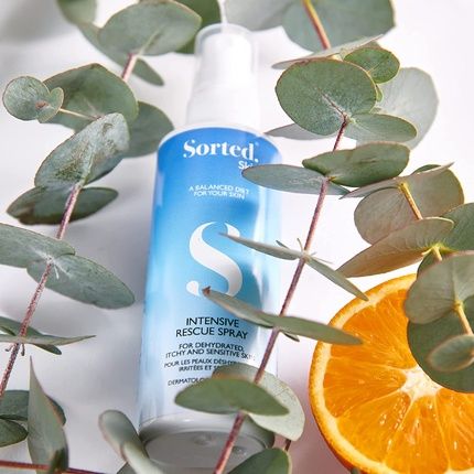 Sorted Skin Intensive Rescue Spray For Dry Atopic Sensitive Allergy Prone Skin - Hydrating Vegan And Natural With Prebiotic Ingredients
