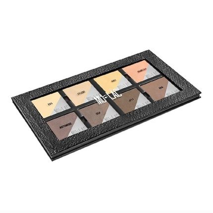 Mulac Cosmetics Contouring And Highlighting Face Palette Creme Athen Vegan 8 X 5G