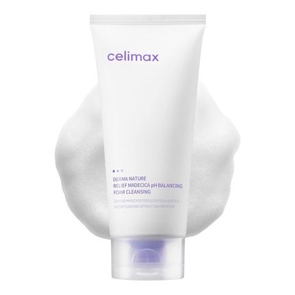 Celimax Derma Nature Relief Madecica Ph Balancing Foam Cleansing Foaming Face Wash Cleanser 150Ml