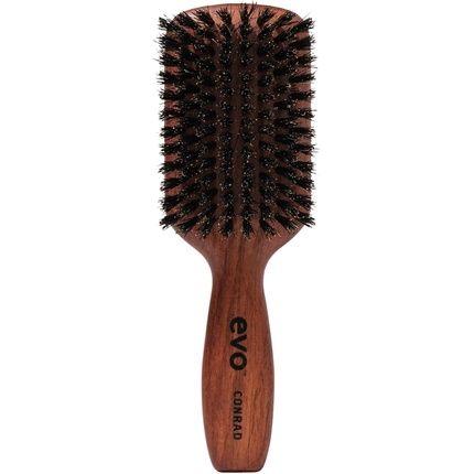 Evo Conrad Bristle Paddle Brush - Gently Detangles, Styles, Smooths