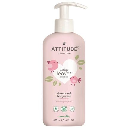 Attitude Baby Shampoo And Gel Eco 2 In 1 Fragrance-Free 473Ml