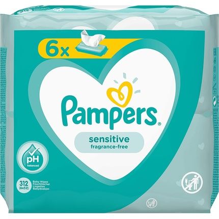 Pampers Sensitive Baby Wet Wipes 52 Pieces