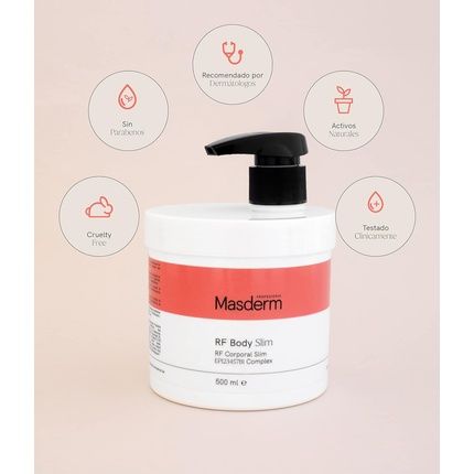 Masderm Anti Cellulite Cavitation And Radiofrequency Cream 500Ml Fat Burning Cream With Caffeine Slimming And Firming Cellulite Remover Treatment For Legs, Hips, Thighs, Arms And Flat Belly - Image 3