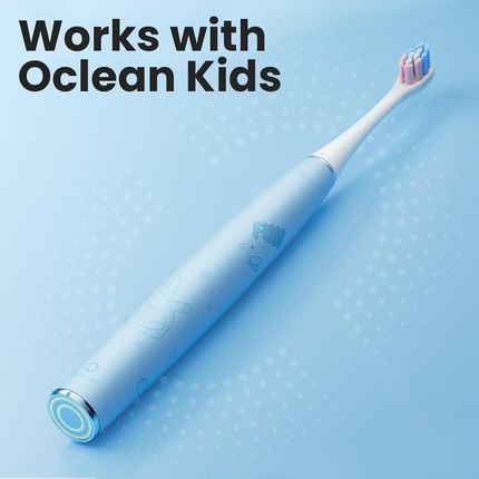 Oclean Replacement Toothbrush Heads For Kids Compatible With All Oclean Electric Handles Fda Approved 2 Pack White Kids Refills