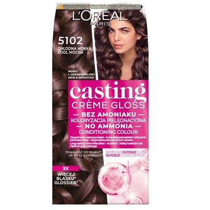 L'Oreal Casting Creme Gloss Hair Color 5102 Cool Mocha
