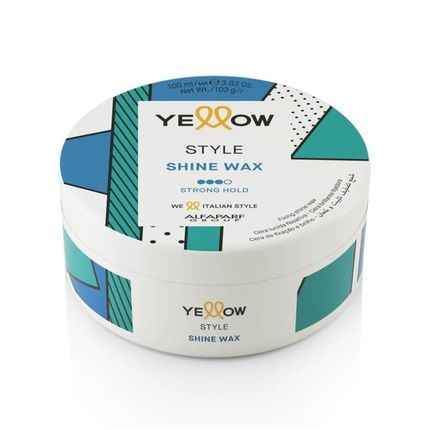 Yellow Style Shine Wax Strong Hold By Alfaparf Group 100Ml