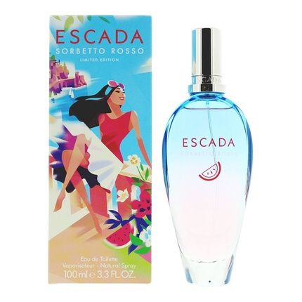 Escada Sorbetto Rosso Limited Edition Eau De Toilette 100Ml Spray For Her
