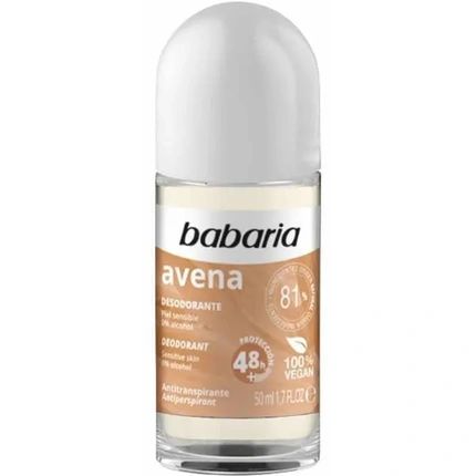 Babaria Oat Rollon Deodorant 50Ml Effective And Gentle Protection