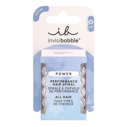 Invisibobble Power Crystal Clear Hair Ties 3 Pcs