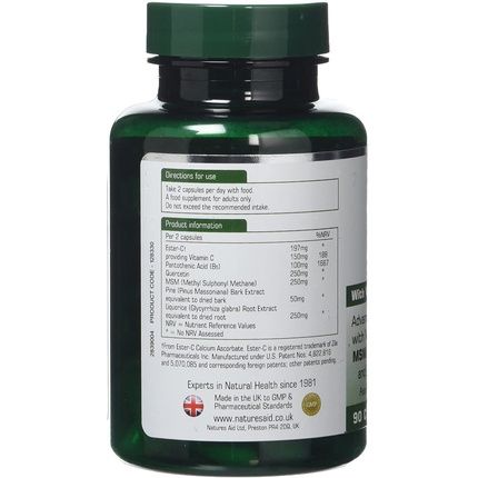 Natures Aid Quercetin Formula 90 Capsules - Image 3