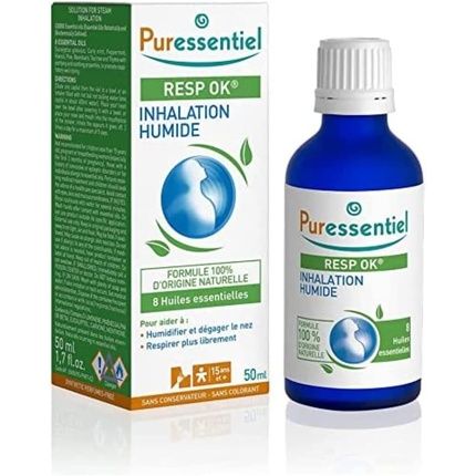 Puressentiel Resp Ok Steam Inhalation With 8 Essential Oils 50Ml
