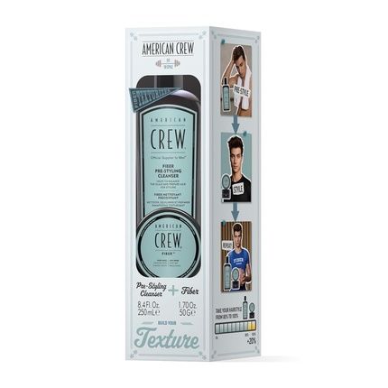 American Crew Fiber Duo Set With Fiber Pre-Styling Cleanser 250Ml - Image 3