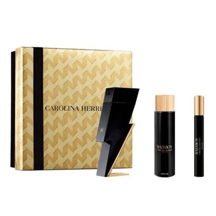 Carolina Herrera Bad Boy Eau De Toilette 100Ml With Bath Gel 100Ml And Eau De Toilette 10Ml