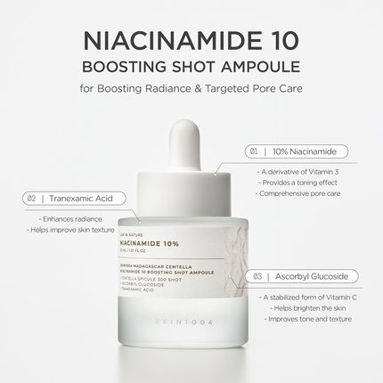Skin1004 Madagascar Centella Niacinamide 10 Boosting Shot Ampoule 30Ml