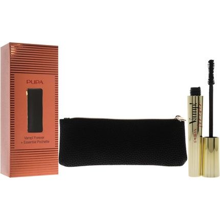 Pupa Milano Vamp! Forever Set For Women 0.30 Oz Vamp! All In One Mascara -111 Forever Black With Bag - Image 3