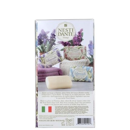 Nesti Dante Italian Natural Lavender Soap Set 150G X 3 - Image 3