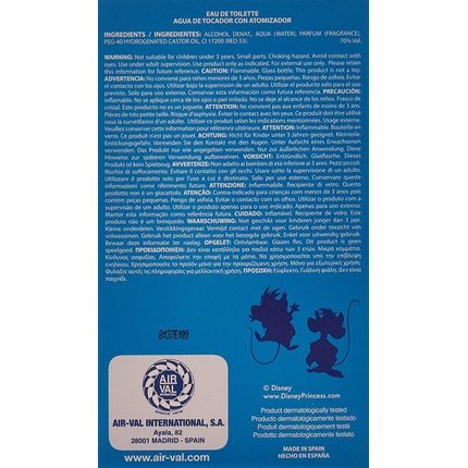 Air Val Disney Princess Cinderella Eau De Toilette 100Ml - Image 3
