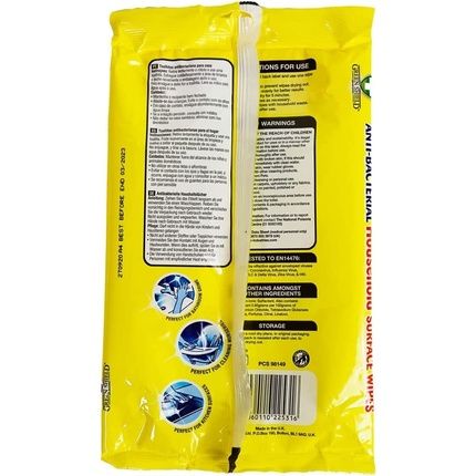 Greenshield Large Antibacterial Household Surface Cleaning Wipes Lemon 70 Count