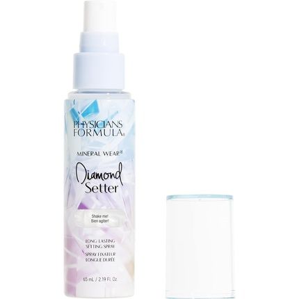 Physicians Formula Mineral Wear Diamond Setter Makeup Setting Spray With Weightless And Hydrating Formula Iridescent Shimmer And Skin Blurring