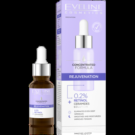 Eveline Concentrated Formula Rejuvenating Serum Retinol Ceramides For Face And Neck 18Ml - Image 4