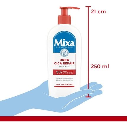 Mixa Urea Cica Body Milk Soothing And Protective Body Milk With Urea And Panthenol For Very Dry Skin 250G - Image 3