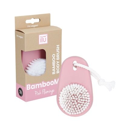 Ilu Bamboom! Pink Flamingo Body Brush