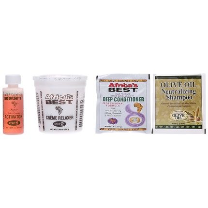 Africa'S Best No-Lye Relaxer Kit Dual Conditioning Herbal Intensive Superior Straightening For Normal Hair Textures - Image 3
