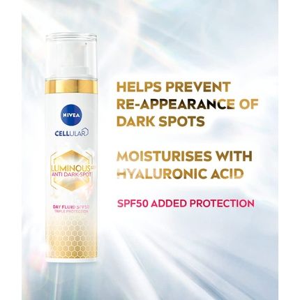 Nivea Cellular Luminous 630 Anti-Dark Spot Triple Protection Day Fluid Spf 50 40Ml
