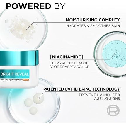L'Oreal Paris Bright Reveal Dark Spot Hydrating Cream Spf 50 For Face - Image 3