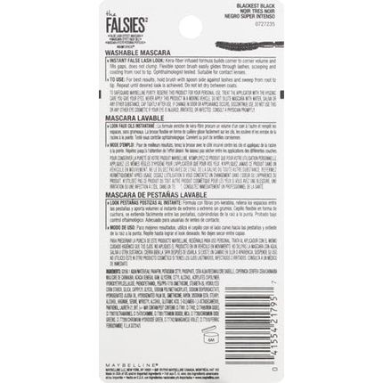Maybelline Volum' Express Falsies Volumizing Washable Mascara Blackest Black - Image 3