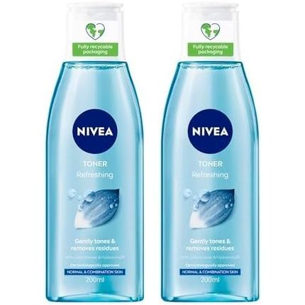 Nivea Refreshing Toner 200Ml Face Toner With Vitamin E Deeply Cleanses