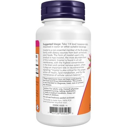 Now Supplements Inositol Powder For Neurotransmitter Signaling And Cellular Health - Image 3