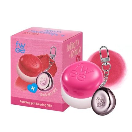 Lip & Cheek Blurry Pudding Pot Keychain Blushed Moment Cherry