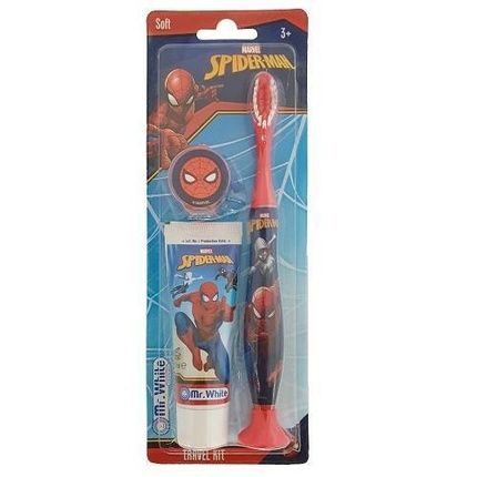 Mr. White Spiderman Travel Kit Toothpaste And Brush For Kids 3+ Years - Image 4