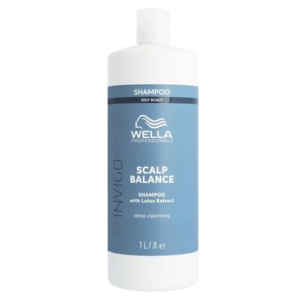 Wella Professionals Invigo Scalp Balance Deep Cleansing Shampoo For Oily Scalp 1000Ml