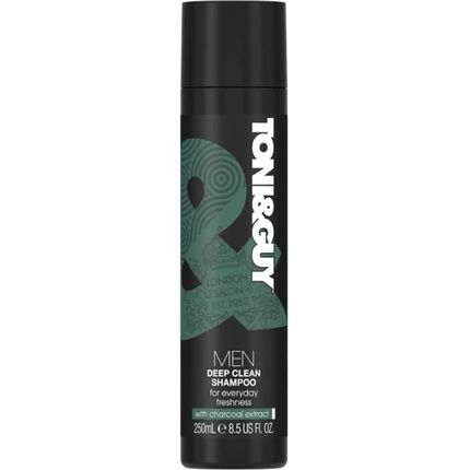 Toni&Guy Men'S Deep Clean Shampoo With Charcoal Extract 250Ml