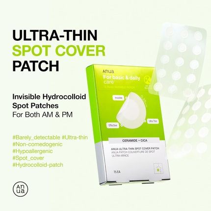 Anua Ultra-Thin Spot Cover Patch Invisible Hydrocolloid Patch For Face