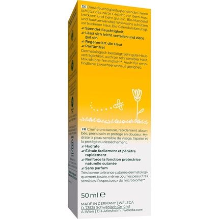 Weleda Organic Baby Calendula Face Cream Fragrance-Free Natural Cosmetics