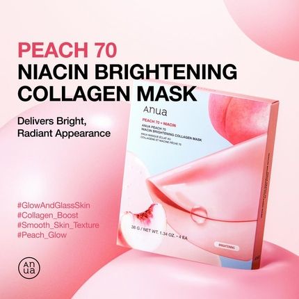 Anua Peach 70 Niacin Brightening Collagen Mask Overnight Face Mask