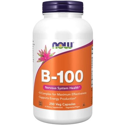 Now B-100 Vitamin Dietary Supplement For Nervous System Health
