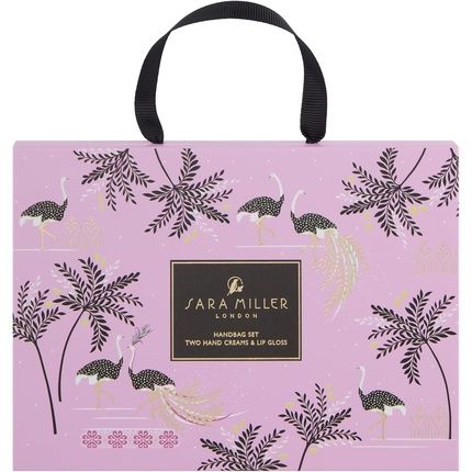 Sara Miller Savannah Handbag Discovery Set With Hand Cream 50Ml & Lip Gloss