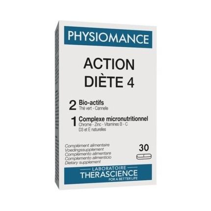 Laboratoire Therascience Physiomance Action Diete 30 Tablets - Pack Of 4