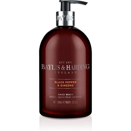 Baylis & Harding Men'S Hand Wash Black Pepper And Ginseng 500Ml